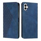 For Samsung Galaxy M14 5G / F14 5G Diamond Pattern Skin Feel Magnetic Leather Phone Case(Blue) - 1