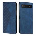 For Google Pixel 7a Diamond Pattern Skin Feel Magnetic Leather Phone Case(Blue) - 1