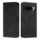 For Google Pixel 8 Pro Diamond Pattern Skin Feel Magnetic Leather Phone Case(Black) - 1