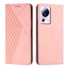 For Xiaomi Civi 2 / 13 Lite Diamond Pattern Skin Feel Magnetic Leather Phone Case(Rose Gold) - 1