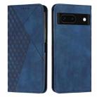 For Google Pixel 8a Diamond Pattern Skin Feel Magnetic Leather Phone Case(Blue) - 1
