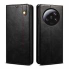 For Xiaomi 13 Ultra Oil Wax Crazy Horse Texture Flip Leather Phone Case(Black) - 1