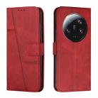 For Xiaomi 13 Ultra Stitching Calf Texture Buckle Leather Phone Case(Red) - 1