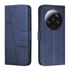 For Xiaomi 13 Ultra Stitching Calf Texture Buckle Leather Phone Case(Blue) - 1