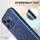 For iPhone 12 MagSafe Magnetic Invisible Camera Holder Phone Case(Blue) - 6