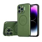 For iPhone 11 Pro Max MagSafe Magnetic Invisible Camera Holder Phone Case(Green) - 1