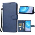 For Tecno Camon 20 Pro 5G Leather Phone Case(Blue) - 1