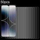 For Ulefone Note 16 Pro 50pcs 0.26mm 9H 2.5D Tempered Glass Film - 1