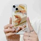 For iPhone 14 Pro Max Cute Funny Cat Pattern Phone Case(Orange) - 1