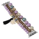Beads Elephant Pendant Watch Band For Apple Watch Series 10 42mm(Purple) - 2