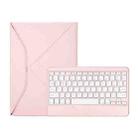 Z10B For iPad 10th Gen 10.9 2022 Pen Slot Bluetooth Keyboard Leather Tablet Case(Pink) - 1