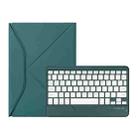 Z10B For iPad 10th Gen 10.9 2022 Pen Slot Bluetooth Keyboard Leather Tablet Case(Green) - 1