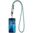 Adjustable Universal Phone Lanyard with Detachable Clip(Green Black White) - 1