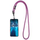 Adjustable Universal Phone Lanyard with Detachable Clip(Brown + Purple) - 1