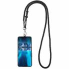 Adjustable Universal Phone Lanyard with Detachable Clip(Black) - 1