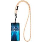 Adjustable Universal Phone Lanyard with Detachable Clip(Orange + White) - 1