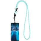 Adjustable Universal Phone Lanyard with Detachable Clip(Mint Green + White) - 1