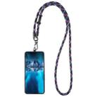 Adjustable Universal Phone Lanyard with Detachable Clip(Black Purple Blue) - 1