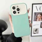 For iPhone 14 Pro Max Liquid Silicone Phone Case(Mint Green) - 1