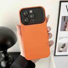 For iPhone 13 Pro Liquid Silicone Phone Case(Orange) - 1