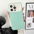 For iPhone 12 Pro Max Liquid Silicone Phone Case(Mint Green) - 1