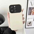 For iPhone 12 Liquid Silicone Phone Case(Beige) - 1