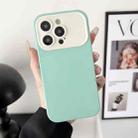 For iPhone 12 Liquid Silicone Phone Case(Mint Green) - 1