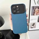 For iPhone XS Max Liquid Silicone Phone Case(Blue) - 1