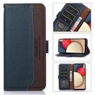 For Samsung Galaxy S24+ 5G KHAZNEH Litchi Texture Leather RFID Phone Case(Blue) - 1