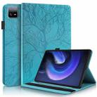 For Xiaomi Pad 6 / Pad 6 Pro Life Tree Series Horizontal Flip Leather Tablet Case(Blue) - 1