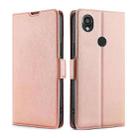 For Kyocera Digno SX3-KYG02 Ultra-thin Voltage Side Buckle Horizontal Flip Leather Phone Case(Rose Gold) - 1