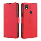 For Kyocera Digno SX3-KYG02 Ultra-thin Voltage Side Buckle Horizontal Flip Leather Phone Case(Red) - 1