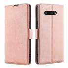 For Kyocera Digno SX4 5G Ultra-thin Voltage Side Buckle Horizontal Flip Leather Phone Case(Rose Gold) - 1
