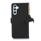 For Samsung Galaxy S24 5G Genuine Leather Magnetic RFID Leather Phone Case(Black) - 3