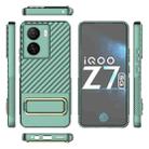 For vivo iQOO Z7 5G Global Wavy Textured Phone Case with Lens Film(Green) - 1