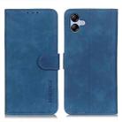 For Samsung Galaxy A05 4G KHAZNEH Retro Texture Horizontal Flip Leather Phone Case(Blue) - 1