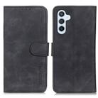 For Samsung Galaxy S24 KHAZNEH Retro Texture Horizontal Flip Leather Phone Case(Black) - 1