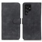 For Samsung Galaxy S24 Ultra KHAZNEH Retro Texture Horizontal Flip Leather Phone Case(Black) - 1