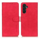 For Samsung Galaxy A55 5G KHAZNEH Retro Texture Horizontal Flip Leather Phone Case(Red) - 1