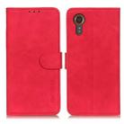 For Samsung Galaxy Xcover7 KHAZNEH Retro Texture Horizontal Flip Leather Phone Case(Red) - 1