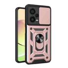 For Xiaomi Redmi Note 12 Pro+ 5G Sliding Camera Cover Design TPU+PC Protective Case(Rose Gold) - 1