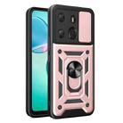 For Tecno Pop 7 Pro / Spark Go 2023 Sliding Camera Cover Design TPU+PC Protective Case(Rose Gold) - 1