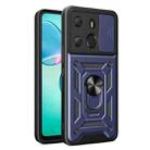 For Tecno Pop 7 Pro / Spark Go 2023 Sliding Camera Cover Design TPU+PC Protective Case(Blue) - 1