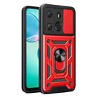 For Tecno Pop 7 Pro / Spark Go 2023 Sliding Camera Cover Design TPU+PC Protective Case(Red) - 1