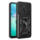 For Tecno Pop 7 Pro / Spark Go 2023 Sliding Camera Cover Design TPU+PC Protective Case(Black) - 1