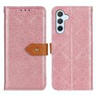 For Samsung Galaxy S24+ European Floral Embossed Leather Phone Case(Pink) - 1