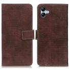 For Samsung Galaxy A05 4G Magnetic Crocodile Texture Leather Phone Case(Brown) - 1