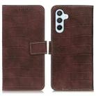 For Samsung Galaxy A05s 4G Magnetic Crocodile Texture Leather Phone Case(Brown) - 1