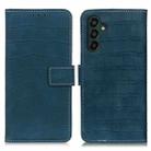 For Samsung Galaxy A55 5G Magnetic Crocodile Texture Leather Phone Case(Green) - 1