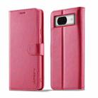 For Google Pixel 8 LC.IMEEKE Calf Texture Flip Leather Phone Case(Red) - 1